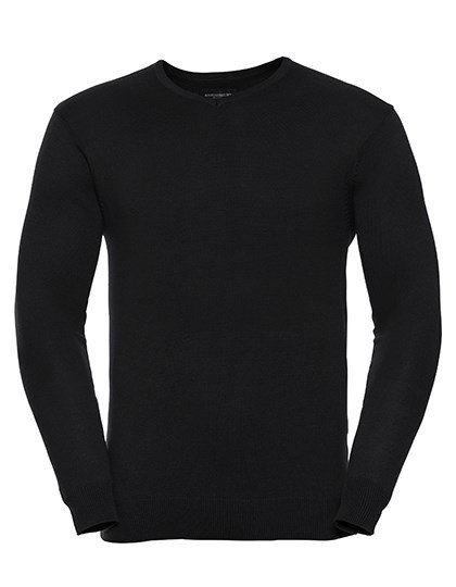 Russell Collection - Men´s V-Neck Knitted Pullover