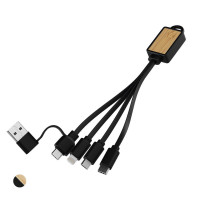 Recycelter Kunststoff + Bamboo