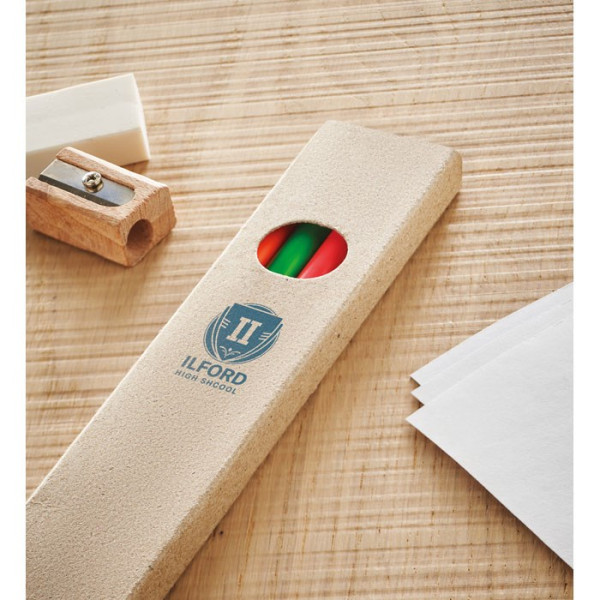 BOWY - 4 Textmarker-Buntstifte