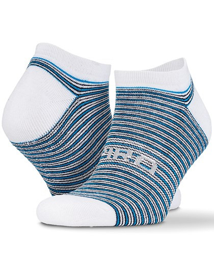 SPIRO - 3-Pack Mixed Stripe Coolmax Sneaker Socks