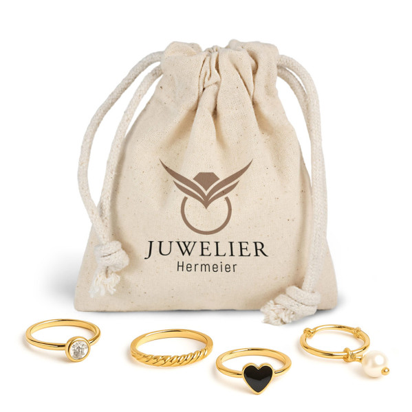 Kleiner Baumwollbeutel mit Zuziehkordel – JAIPUR