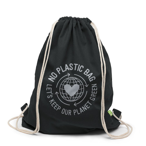BIO-Baumwollrucksack mit Kordelzug – MONTREAL
