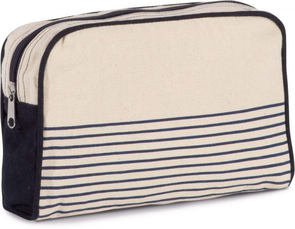 Kimood Kulturbeutel aus Baumwollcanvas mariner Stil