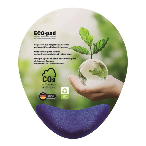 ERGO ECO-pad, Mauspad 200 x 240 mm, ca. 2 mm dick, HB Blau