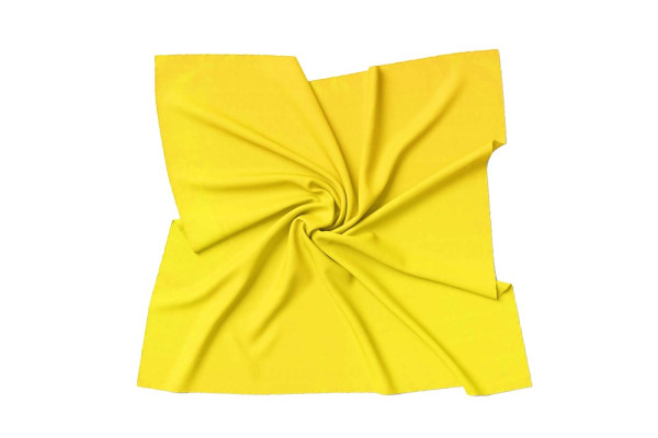 Halstuch Seidentuch Bandana in 100% Twill Seide für Damen - Halstuchgröße: 55 x 55 cm - gelb