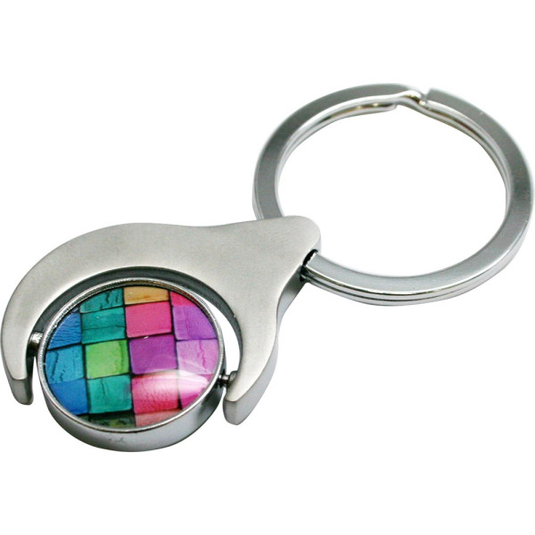 Flip Schlüsselanhänger Chrome matt