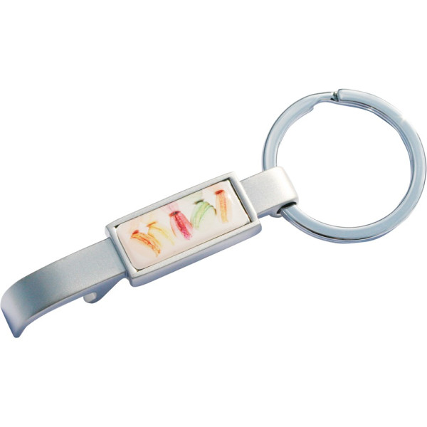 RECTOBOTTLE Schlüsselanhänger Chrome matt