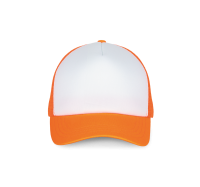 White / Fluorescent Orange
