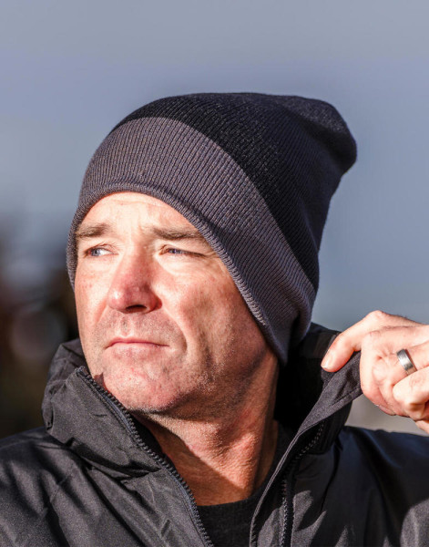 Recycled Black Compass Beanie