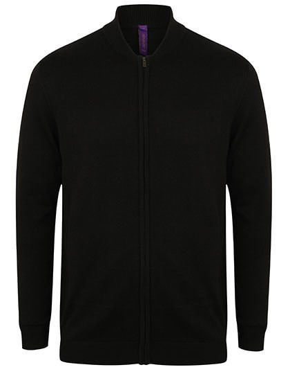 Henbury - Unisex Zip Through Cardigan